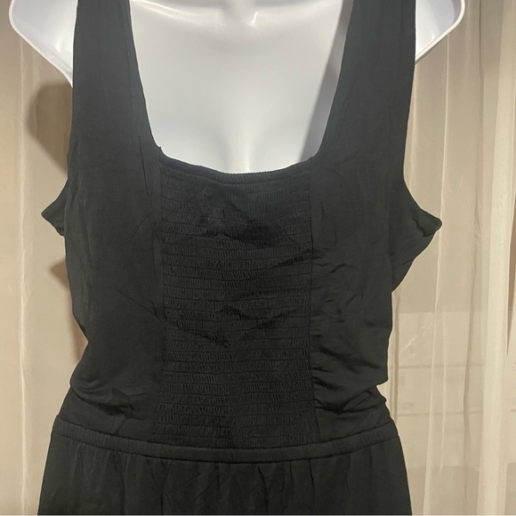 NWOT Jason Wu Sleeveless Knit Ruffle Shirred Tiered Smocked Midi Dress Size XL - Picture 5 of 11